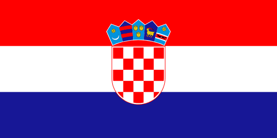 Drapeau de la Croatie