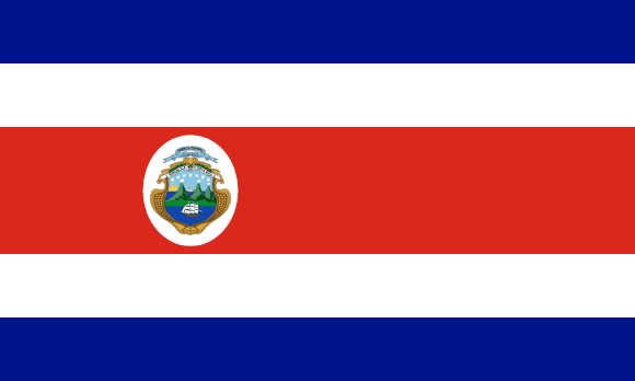 Resultado de imagen de bandera COSTA RICA